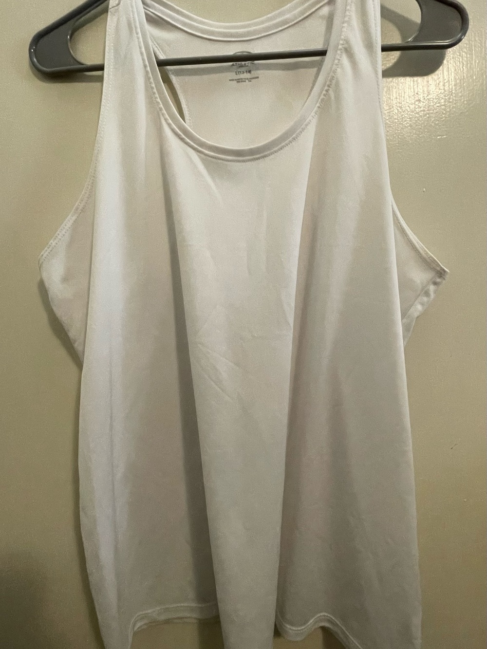 Athletic Works White and Black Scoop Neck Tank Tops (2ct)